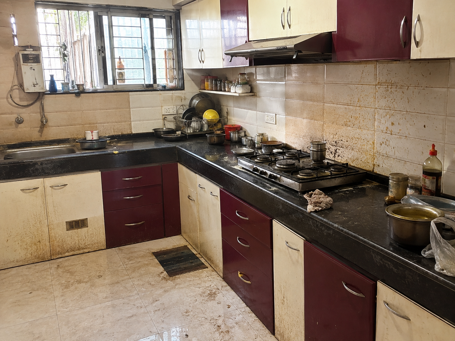 Kitchen Before Cleaning